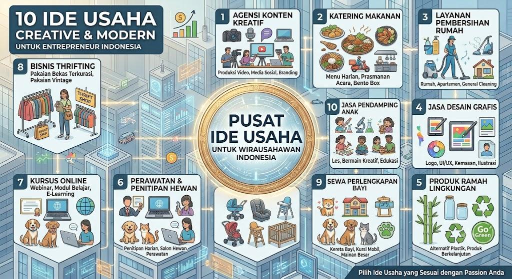 10 Ide Bisnis atau Usaha Yang Sedang Tren