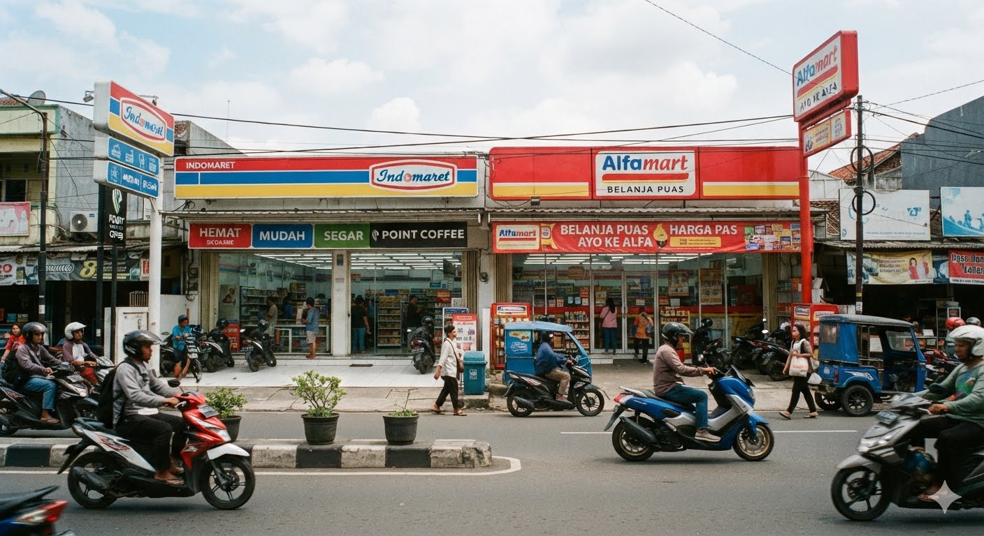 Strategi "Lokomotif" Waralaba: Alasan Mengapa Gerai Minimarket Selalu Dibangun Saling Berdekatan